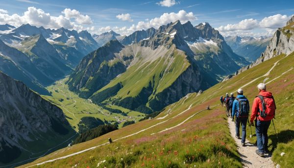 Randonnée transfrontalière entre France et Suisse