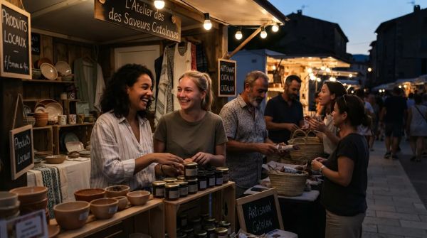 Vivez l'ambiance estivale du marché nocturne à Argelès-sur-Mer