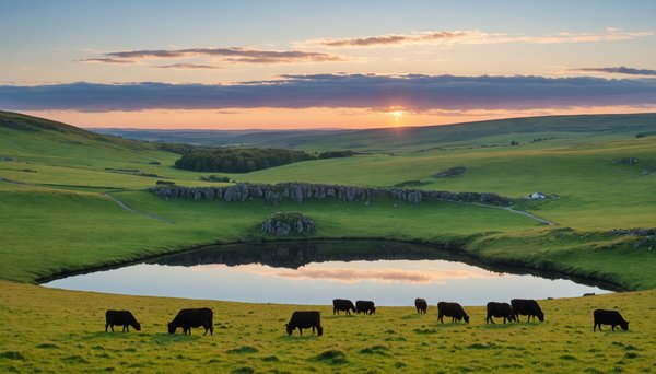Plateau de l'aubrac aveyron : paysages et traditions avec le camping lac aux oiseaux